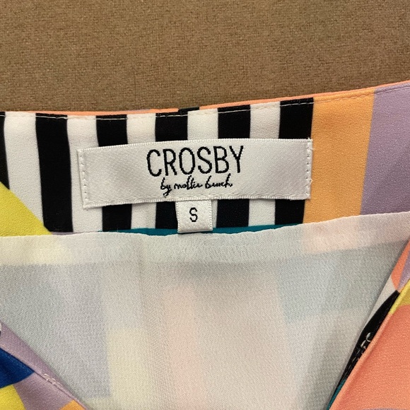 Crosby by Mollie Burch Geometric Caftan Maxi Dress Size Small - Picture 6 of 10